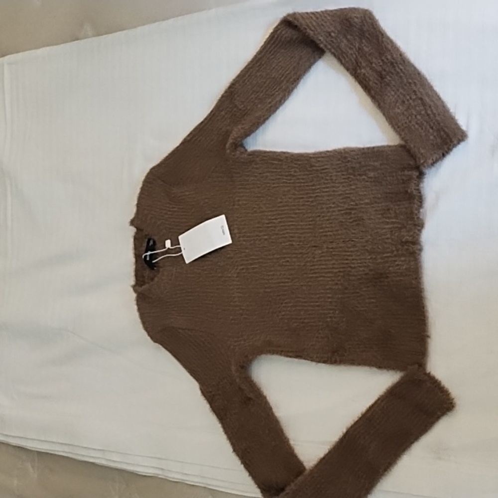 Mango Rib Crop Sweater - Picture 3 of 7